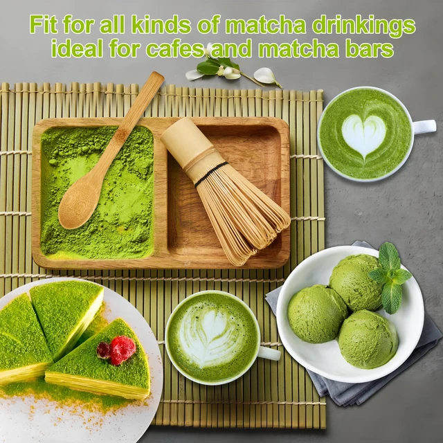 Alt view image 7 of 7 - Matcha Whisk Set, Matcha Making Kit Whisk, Ceramic Whisk Holder, Bamboo Scoop, Powder Starter Sifter, Spoon Japanese Tea Tools Unique Gifts for Women/Men Mom/Dad, Birthday Gift for Friend/Family