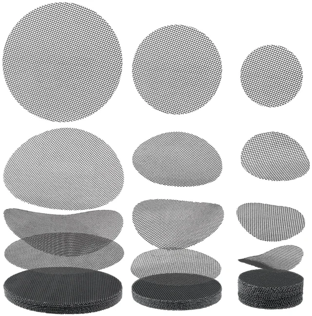 Main image of Drainage Mesh for Plant Pot Bonsai Mesh 2 3 4 Inch Assorted Sizes 100 Pcs