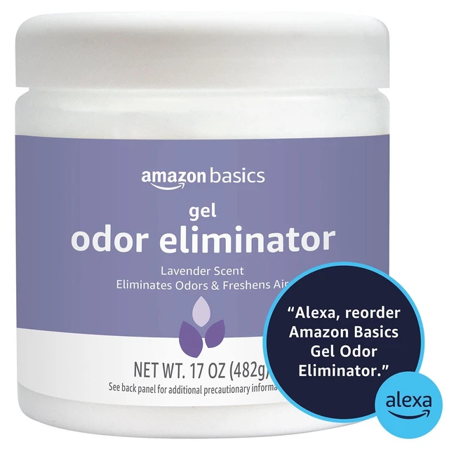 Alt view image 2 of 7 - Amazon Basics Gel Odor Eliminator, Activated Charcoal, Lavender Scent, 17 Oz, 1-Pack