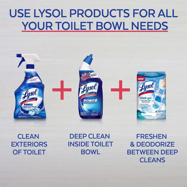 Alt view image 5 of 5 - Lysol® Click Gel Automatic Toilet Bowl Cleaner, Gel Toilet Bowl Cleaner, for Cleaning and Refreshing, Brand New Day Lavender Fields Scent, 6 Applicators