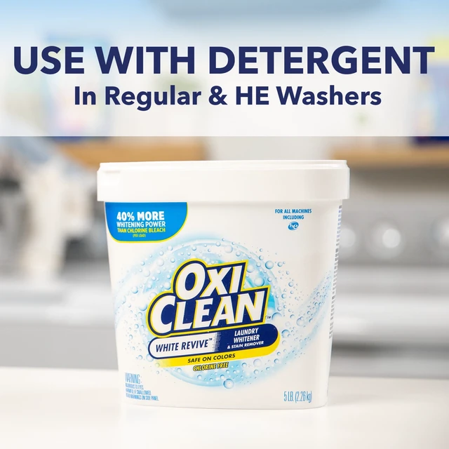 Alt view image 5 of 5 - OxiClean White Revive Laundry Whitener and Laundry Stain Remover Powder, 3 lb