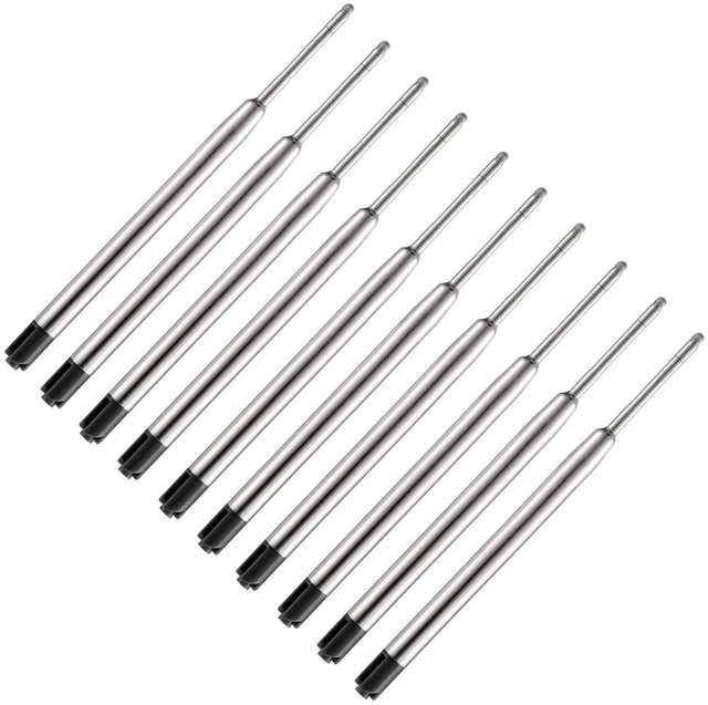 Main image of Pen Refills, 3.9in Black Ink Pen Refills 1.0mm Replacement Ink for Ballpoint Pen Parker Pen Tactical Pen (10 Pack)