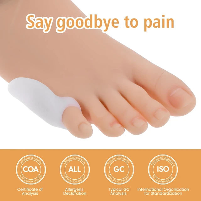 Alt view image 5 of 7 - COMNICO Tailor's Bunion Shield Spacers, 8PCS Bunion Cushion Protector Tailor's Bunion Corrector Pads Soft Gel Bunionette Pads with Spacer Pinky Toe Protector Fast Foot Pain Relief for Men & Women