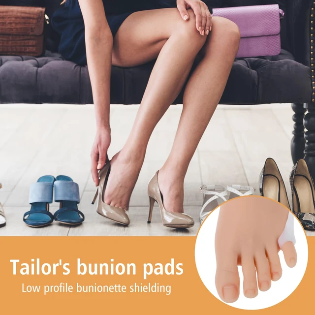 Alt view image 7 of 7 - COMNICO Tailor's Bunion Shield Spacers, 8PCS Bunion Cushion Protector Tailor's Bunion Corrector Pads Soft Gel Bunionette Pads with Spacer Pinky Toe Protector Fast Foot Pain Relief for Men & Women
