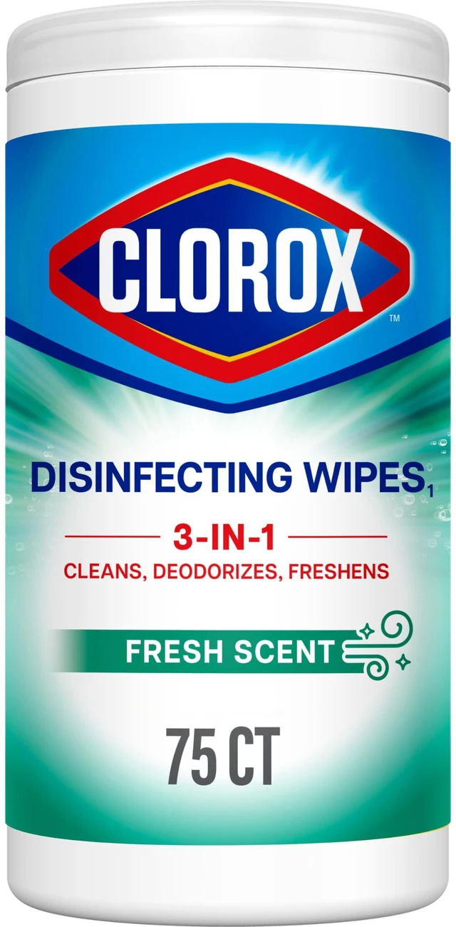 Main image of Clorox Disinfecting Wipes, Bleach Free, Fresh Scent, 75 Ct.