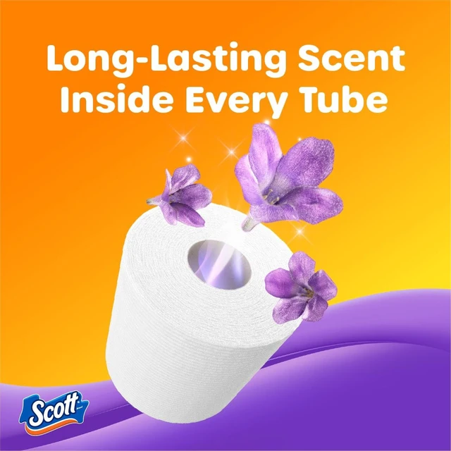 Alt view image 2 of 6 - Scott ComfortPlus Scented Tube Toilet Paper, 12 Rolls, 310 Sheets per Roll