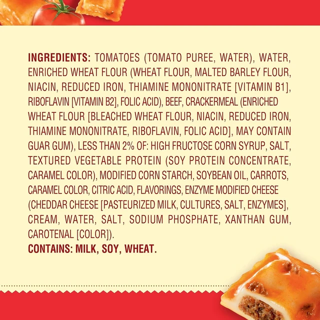 Alt view image 6 of 6 - Chef Boyardee Mini Ravioli, 15 oz, 4 Pack