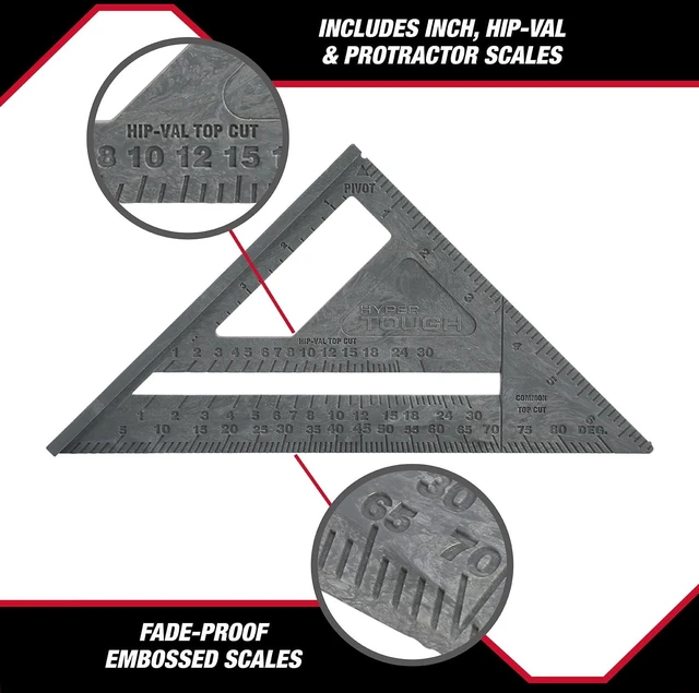 Alt view image 6 of 6 - Hyper Tough 7 in Gray Plastic Rafter Square