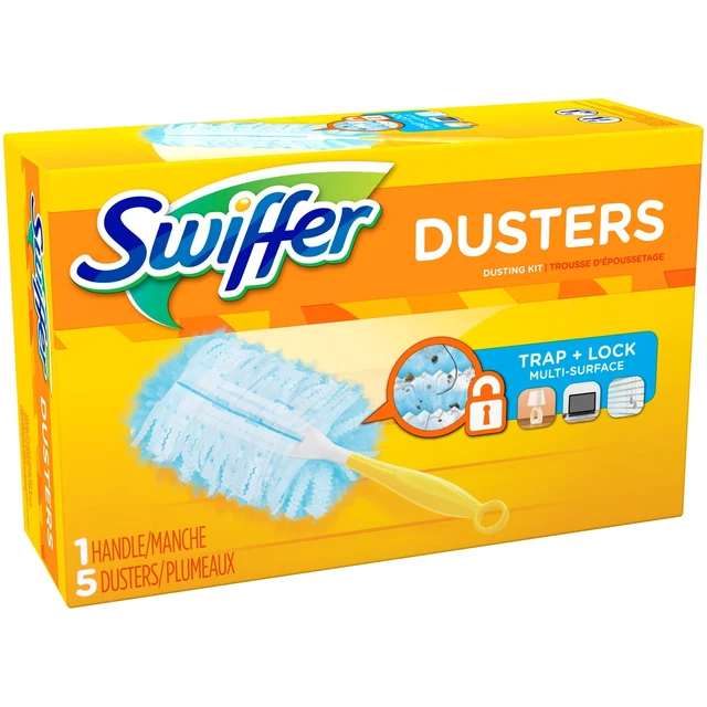 Alt view image 6 of 6 - Swiffer Dusters Cleaning Kit, Feather Duster Alternative, Unscented