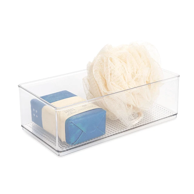 Alt view image 3 of 6 - Mainstays Large Clear Plastic Organizer Bin for Bathroom