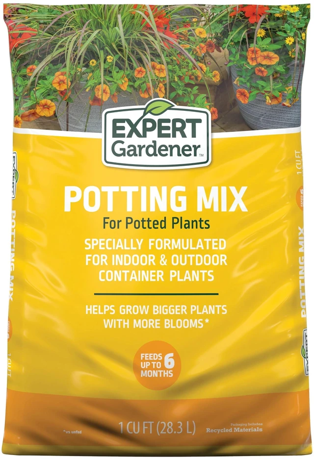 Main image of Expert Gardener Potting Mix for Potted Plants, 1 Cu. Ft., Indoor and Outdoor Soil