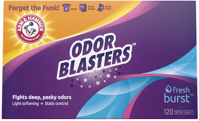 Main image of Arm & Hammer Odor Blaster Dryer Sheets, Fresh Burst, 120 Count
