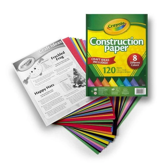 Alt view image 6 of 6 - Crayola Construction Paper, 120 Pages, School Supplies for Kindergarten, 10 Colors, Arts & Crafts Supplies, Classroom Must Haves