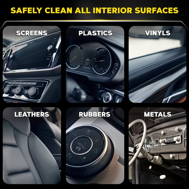 Alt view image 3 of 5 - Meguiar's Quik Interior Detailer Cleaner, Quick Detailer Spray Cleans and Refresh Car Interiors, Use on Plastics, Leather & Rubber, Dashboards, Trim in Cars, Trucks & SUVs - 16 fl oz Spray Bottle