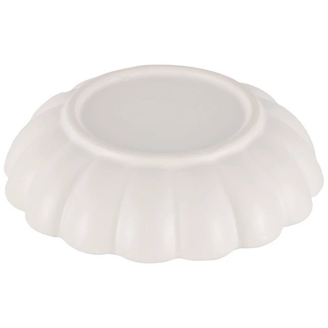 Alt view image 6 of 6 - Mainstays Scalloped White Decorative Tabletop Bowl