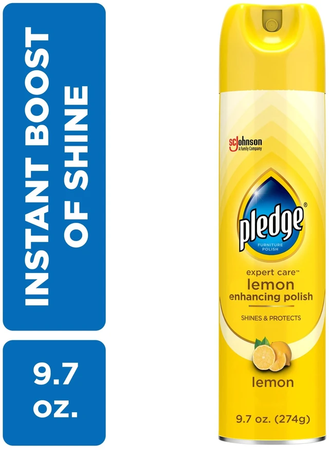 Main image of Pledge® Expert Care, Wood Polish Shines and Protects, Lemon Enhancing, Aerosol, 9.7 oz.