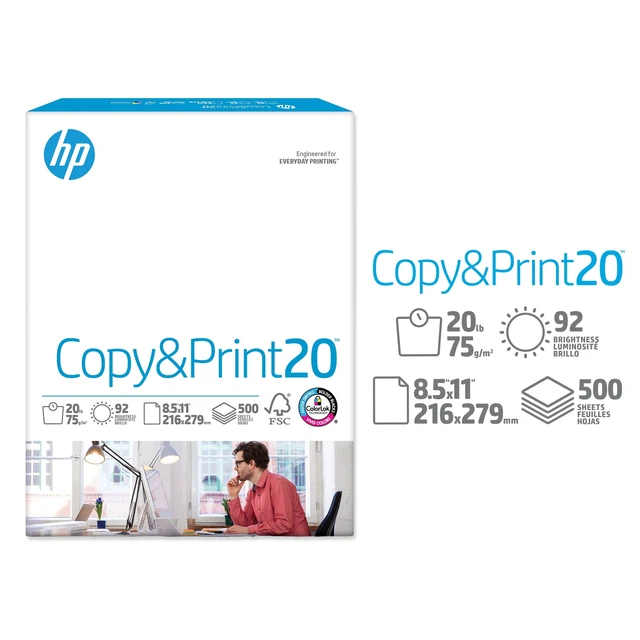 Alt view image 4 of 5 - HP Copy & Print20, 20lb, 8.5 x 11, 1 Ream (500 Sheets)