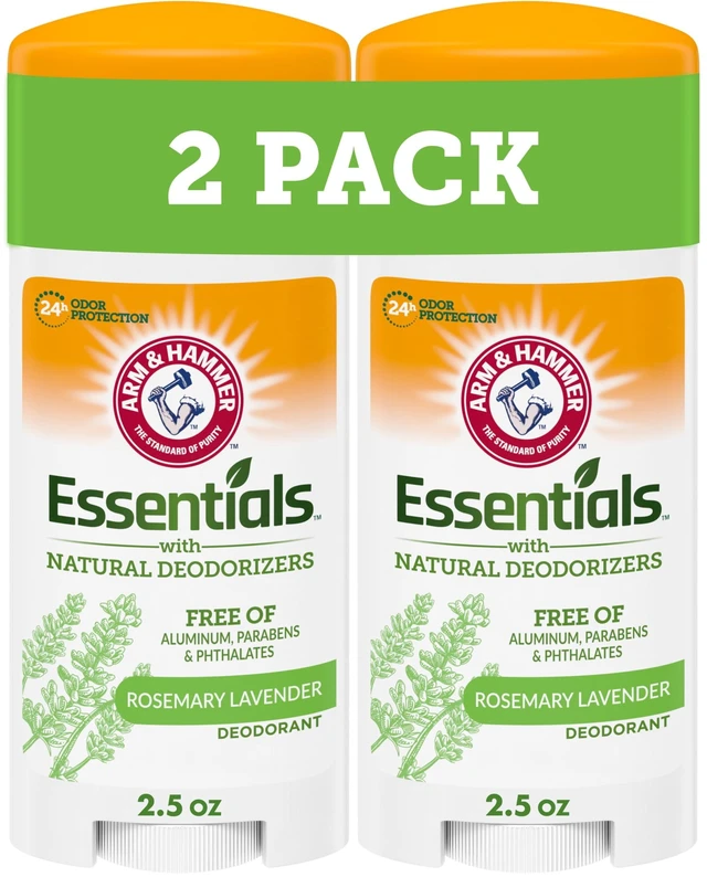 Main image of ARM & HAMMER Essentials Deodorant, Fresh Rosemary Lavender, with Natural Deodorizers, 2.5 oz, 2 Ct
