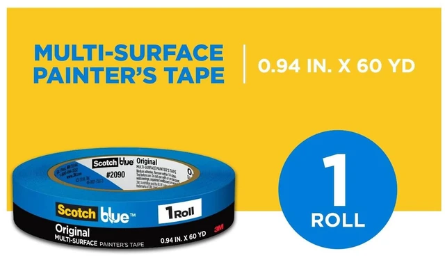 Main image of Scotch Blue Painter's Tape, 0.94 in. x 60 yd., 1 Pack, Original Multi-Surface, Paint Supplies