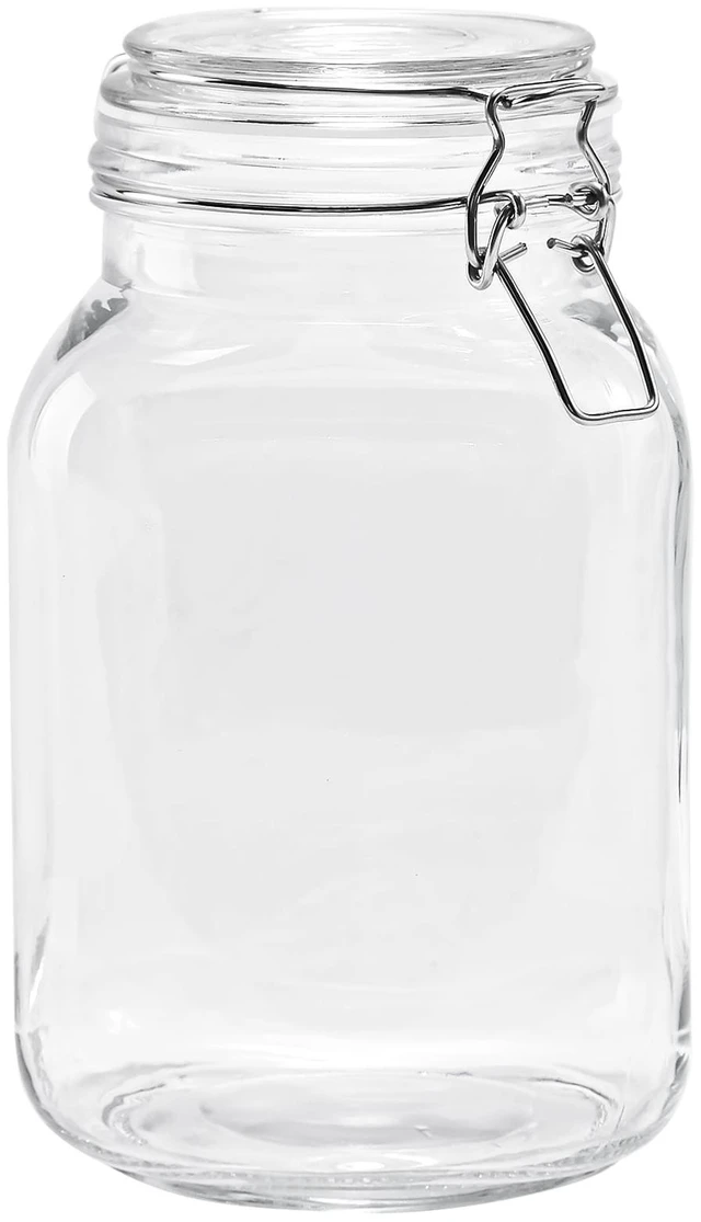 Main image of Mainstays 67 oz Glass Airtight Food Storage Jar Canister with Locking Lid, Kitchen Pantry Storage Container for Dry Food, Coffee, Sugar and Pantry Organization