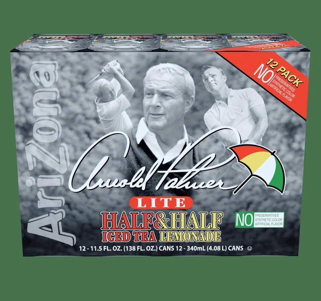 Main image of AriZona Arnold Palmer Lite Half & Half Iced Tea Lemonade - 11.5 fl oz (pack of 12)