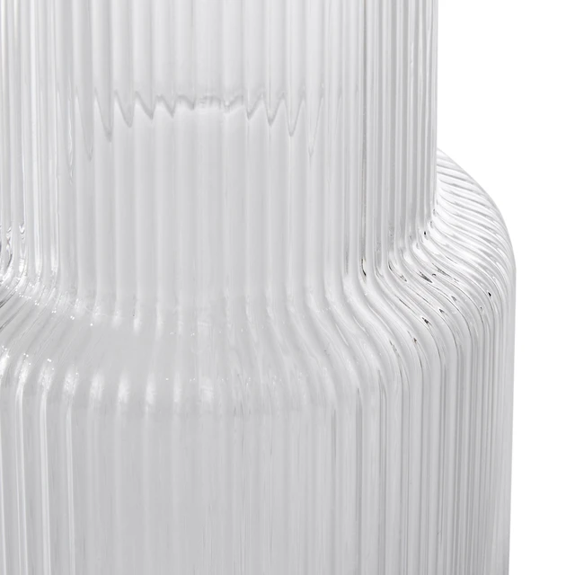 Alt view image 5 of 6 - Better Homes & Gardens Glass 30 oz Ribbed Carafe, Clear