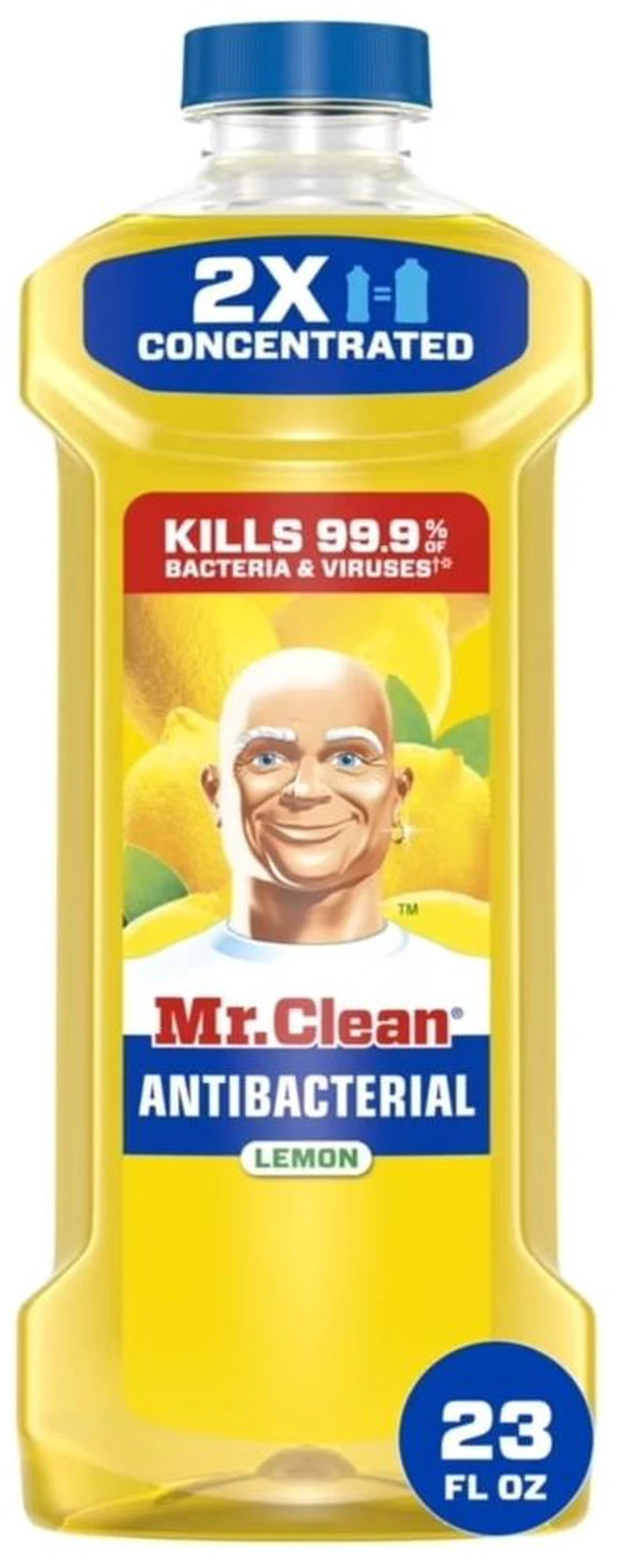 Main image of Mr. Clean All Purpose Cleaner, Floor Cleaner for Mopping, Cleaning Liquid, Lemon, Anti-Bacterial, 23 fl oz