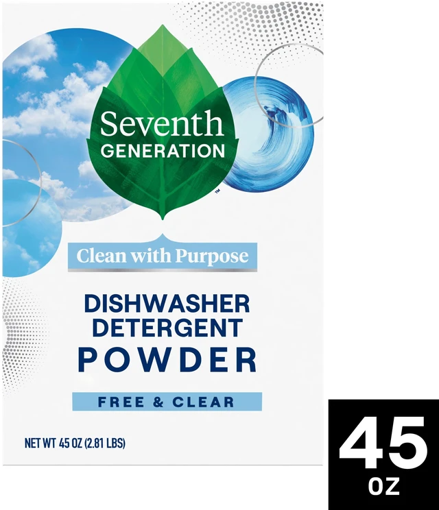 Main image of Seventh Generation Dishwasher Detergent Powder, Free & Clear, 45 fl Oz