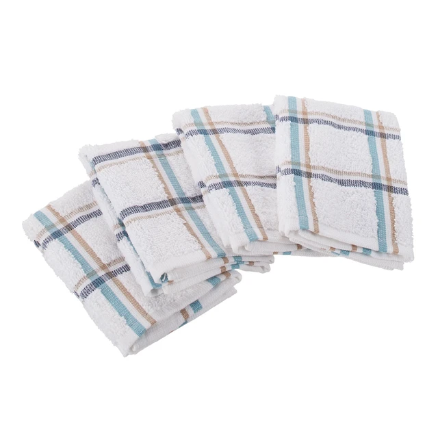 Alt view image 3 of 6 - Mainstays Woven Kitchen Dishcloth Set, 4 Pack, 12 in x 12 in, Multicolor