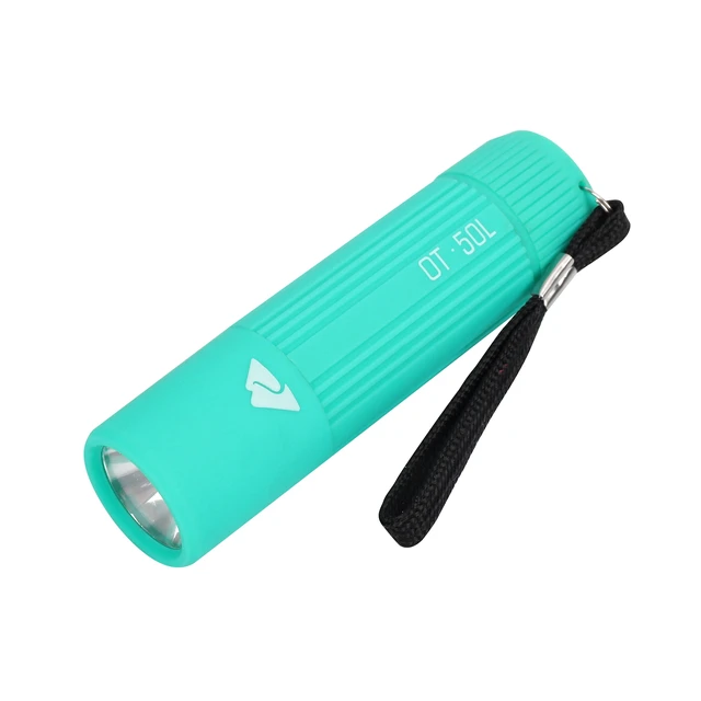 Alt view image 5 of 6 - (3 pack) Ozark Trail Mini Handheld LED Flashlight, 50 Lumens, 3 AAA Batteries Included, Teal
