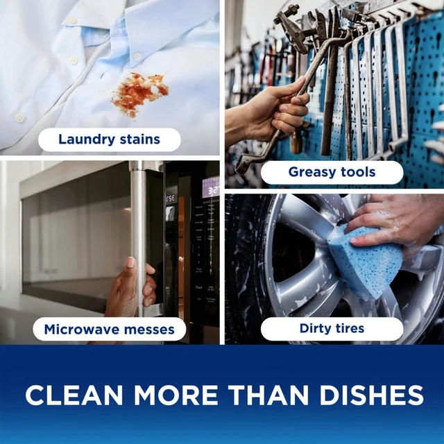Alt view image 4 of 5 - Platinum Plus PowerSuds Ez Squeeze Dishwashing Liquid Dish Soap, Fresh Rain Scent, 17.4 fl oz, MultiSurface HeavyDuty GreaseCutting Kitchen Detergent