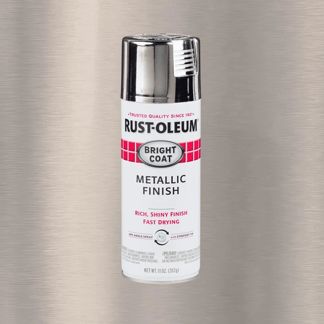 Main image of Chrome, Rust-Oleum Stops Rust Bright Coat Metallic Spray Paint-7718830, 11 oz