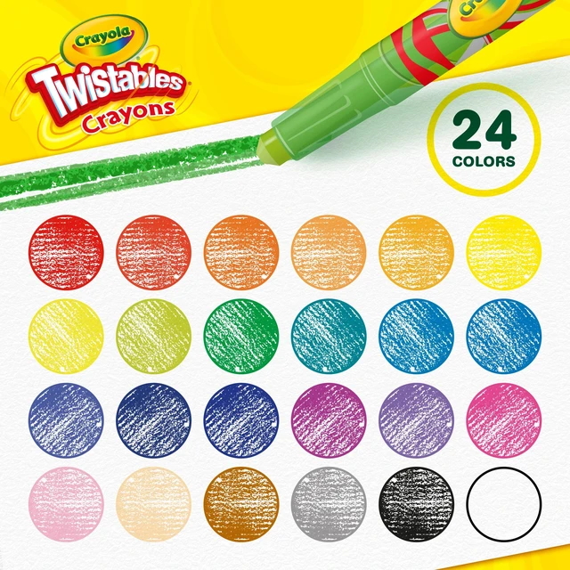 Alt view image 5 of 6 - Crayola Mini Twistables Crayons, 24 Ct, Back to School Supplies for Kids, Classroom Supplies, Adaptive Art Tools, Gifts for Kids, 3+