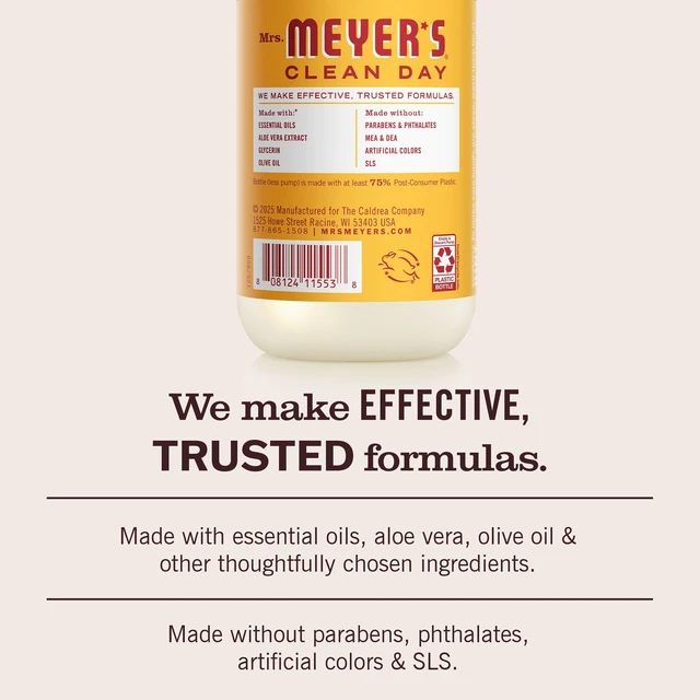 Alt view image 3 of 7 - MRS. MEYER'S CLEAN DAY Hand Soap, Clementine Scent, 12.5 Fl Oz Bottle