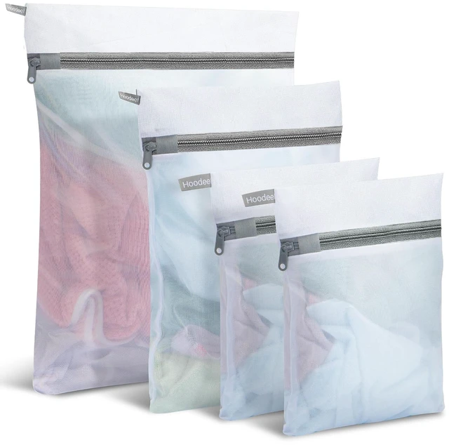 Main image of 4Pcs Mesh Laundry Bags, 1 Large, 1 Medium, 2 Small - Delicates Wash Bags for Lingerie