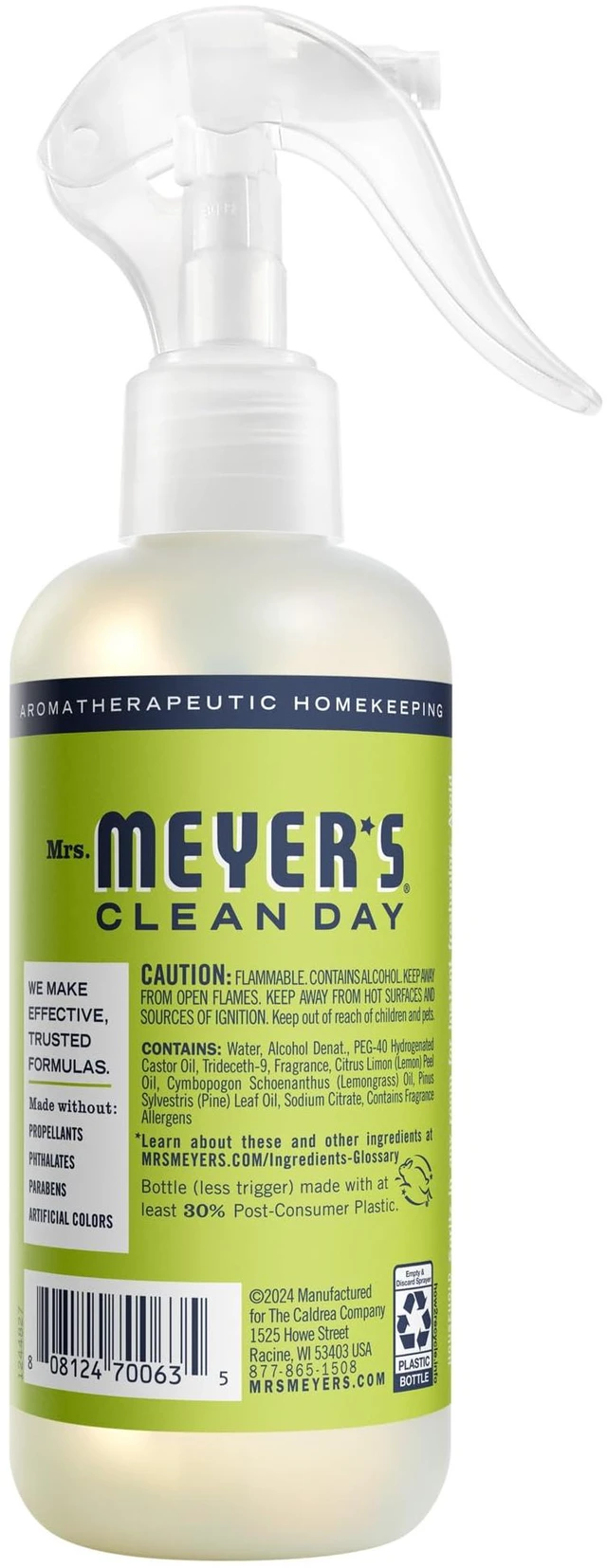 Alt view image 6 of 6 - Mrs. Meyer's Clean Day Room Spray, Lemon Verbena, 8 fl oz