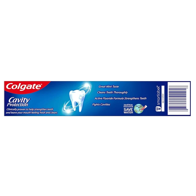 Alt view image 7 of 7 - Colgate Cavity Protection Toothpaste with Fluoride, 60% Free, 2.5oz, 2-Pack