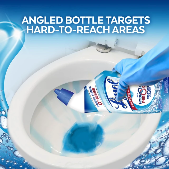 Alt view image 3 of 6 - Lysol Toilet Bowl Cleaner Clinging Gel OXI Action, 0% Bleach, 24 oz, 4 Pack