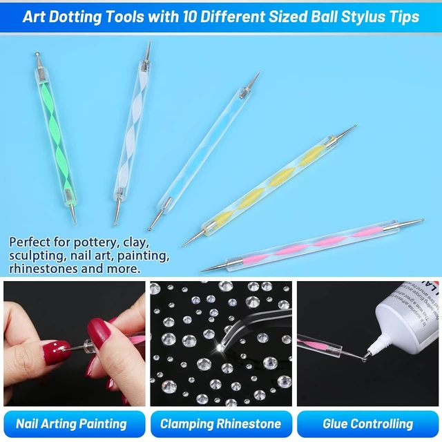 Alt view image 5 of 7 - Cridoz B7000 Jewelry Glue Clear 3.7 fl oz Multi-Purpose Craft Adhesive with Precision Tip for Rhinestone Metal Stone Fabric Wood Glass Bead Nail Art Charms