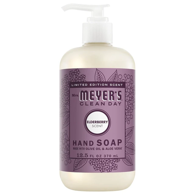 Alt view image 2 of 6 - Mrs. MEYER'S CLEAN DAY Hand Soap, Elderberry Scent, 12.5Fl Oz Bottle