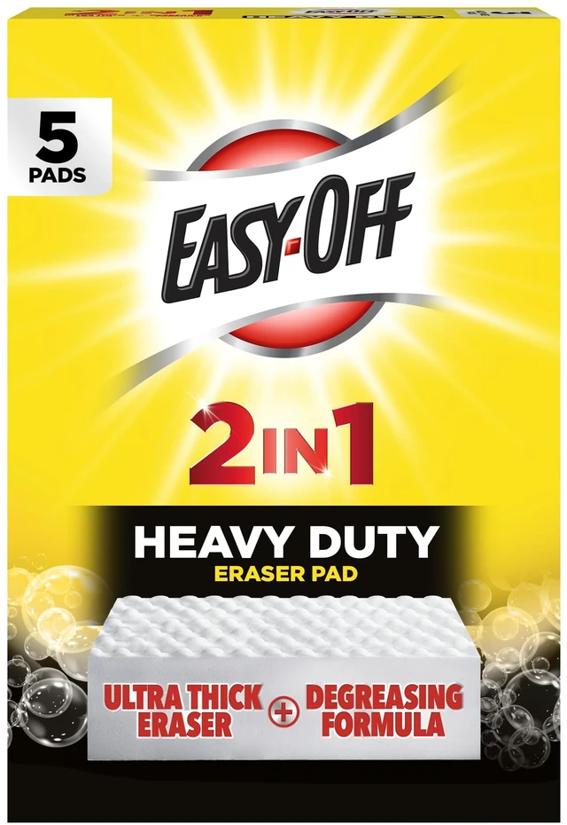 Main image of Easy Off Heavy Duty Degreaser Cleaner 2-in-1 Cleaning Pads, 5ct