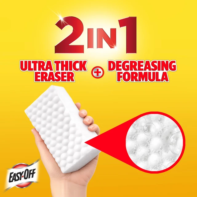 Alt view image 6 of 7 - Easy Off Heavy Duty Degreaser Cleaner 2-in-1 Cleaning Pads, 5ct