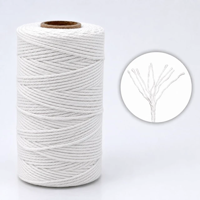 Alt view image 4 of 6 - G2PLUS 2mm White String, 328ft Cotton Bakers Twine for Craft & Cooking