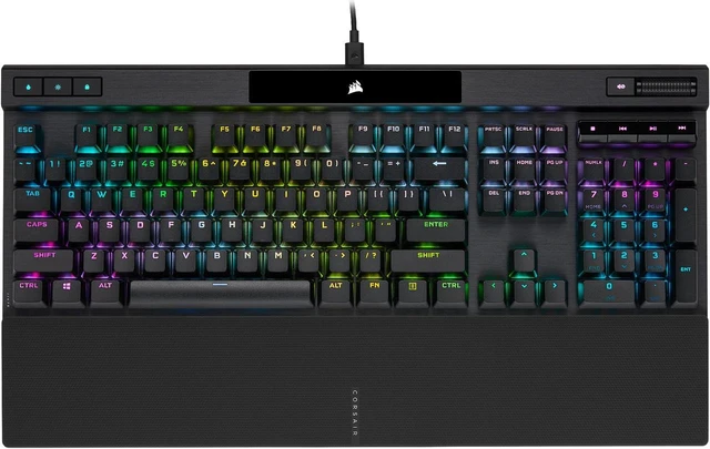 Main image of Corsair K70 RGB PRO Wired Mechanical Gaming Keyboard (Cherry MX RGB Brown Switches: Tactile & Quiet, 8,000Hz Hyper-Polling, PBT Double-Shot PRO Keycaps, Soft-Touch Palm Rest) QWERTY, NA - Black
