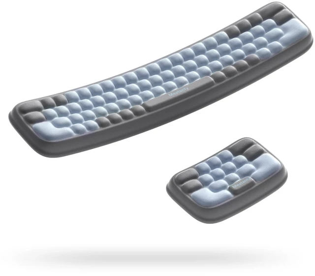 Main image of Keyboard Wrist Rest and Mouse Rest Set, Ergonomic Computer Wrist Pad, Memory Foam Typing Support for Desk, Hand Palm Arm Rest Office Gaming Accessories, Carpal Tunnel Pain Relief Cushion