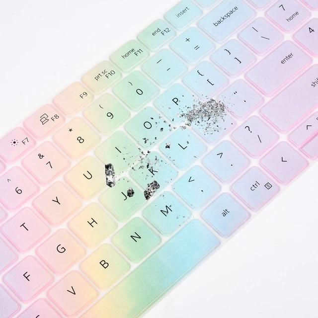 Alt view image 3 of 6 - Keyboard Cover for Dell Latitude 3550 3540 5550 5540 5530 5531 5520 5521, Precision 3590 3591 3580 3581 3560 3570 3561 3571 Laptop, Dell Latitude 5550 5530 5540 Keyboard Skin Protector - Colorful