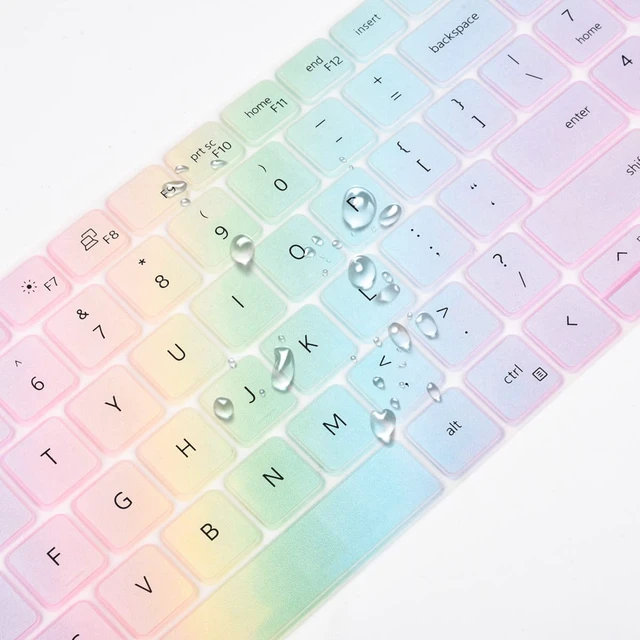 Alt view image 4 of 6 - Keyboard Cover for Dell Latitude 3550 3540 5550 5540 5530 5531 5520 5521, Precision 3590 3591 3580 3581 3560 3570 3561 3571 Laptop, Dell Latitude 5550 5530 5540 Keyboard Skin Protector - Colorful