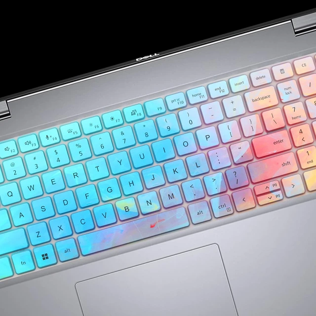 Alt view image 4 of 7 - Cute Keyboard Cover for Dell Latitude 3550 5550 5540 5520 5521 3540 5531 5530 15.6" Laptop, Dell Precision 3591 3590 3581 3580 3571 3570 3560 3561 15.6" US Laptop Keyboard Skin -Stylish Colorful