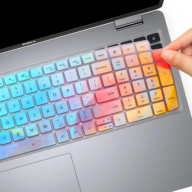 Alt view image 6 of 7 - Cute Keyboard Cover for Dell Latitude 3550 5550 5540 5520 5521 3540 5531 5530 15.6" Laptop, Dell Precision 3591 3590 3581 3580 3571 3570 3560 3561 15.6" US Laptop Keyboard Skin -Stylish Colorful