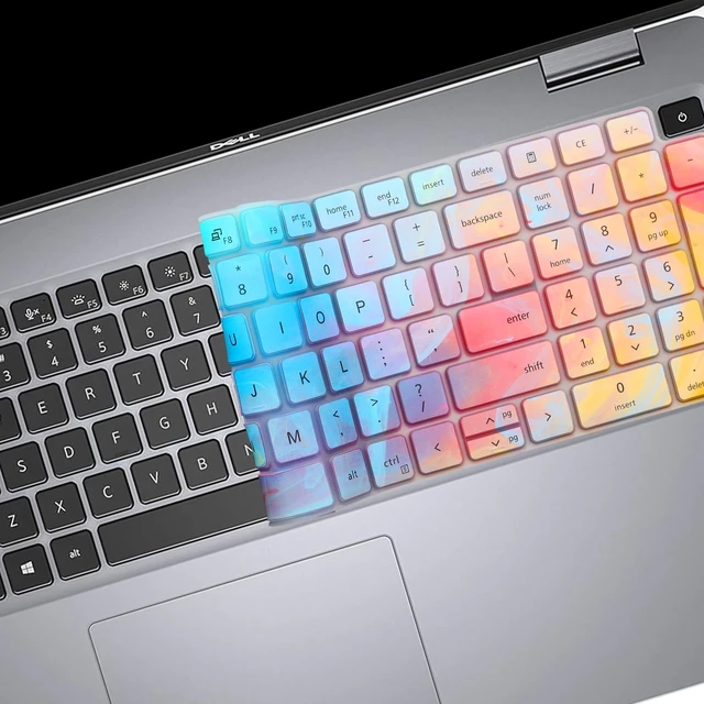 Alt view image 5 of 7 - Cute Keyboard Cover for Dell Latitude 3550 5550 5540 5520 5521 3540 5531 5530 15.6" Laptop, Dell Precision 3591 3590 3581 3580 3571 3570 3560 3561 15.6" US Laptop Keyboard Skin -Stylish Colorful